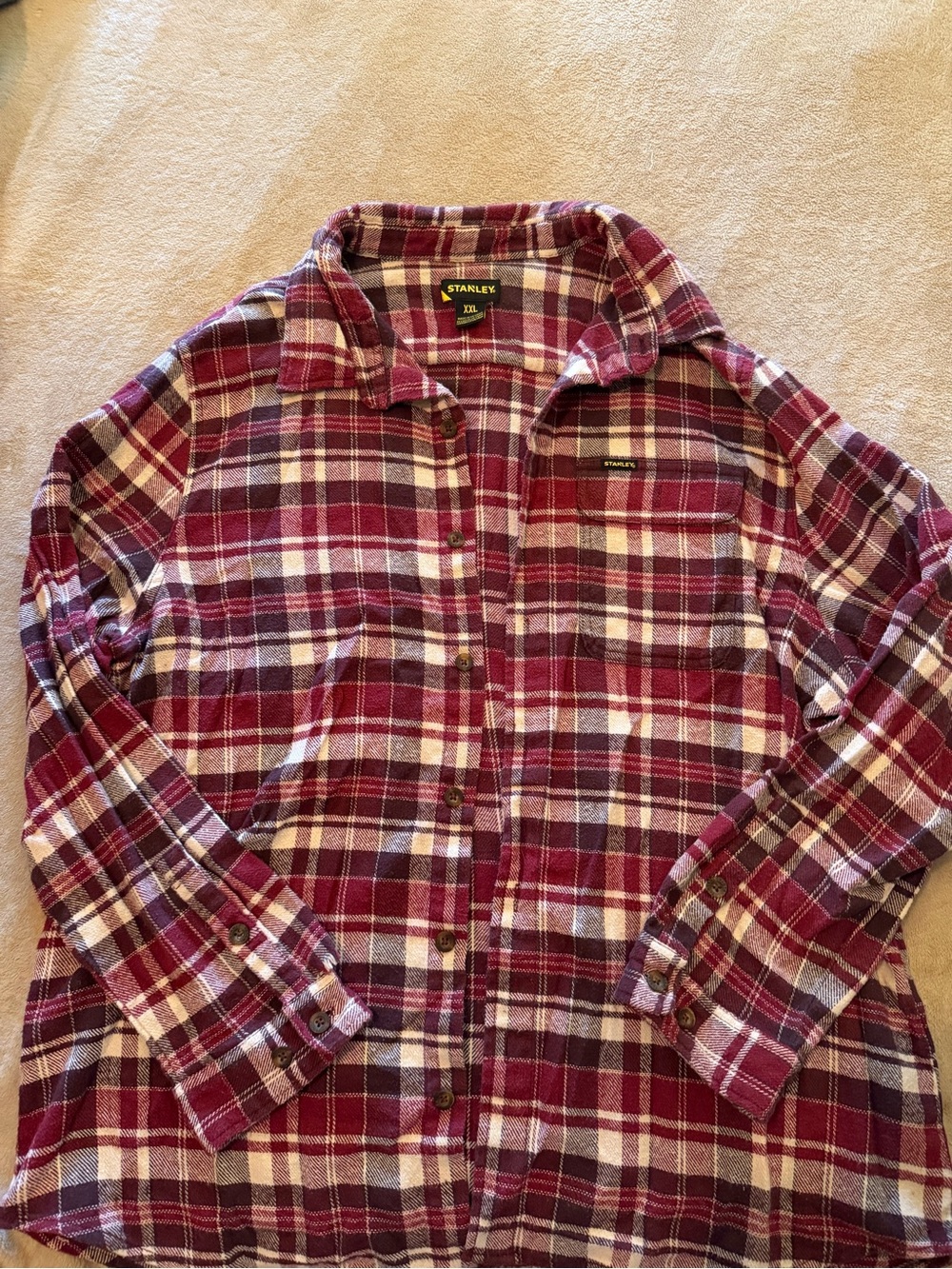 Stanley XXL Red and White Flannel